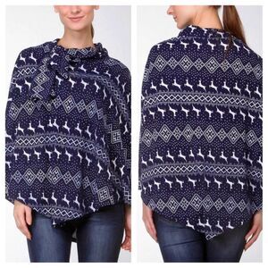 Poncho The "Rudolf" Reindeer Poncho XL-NWT